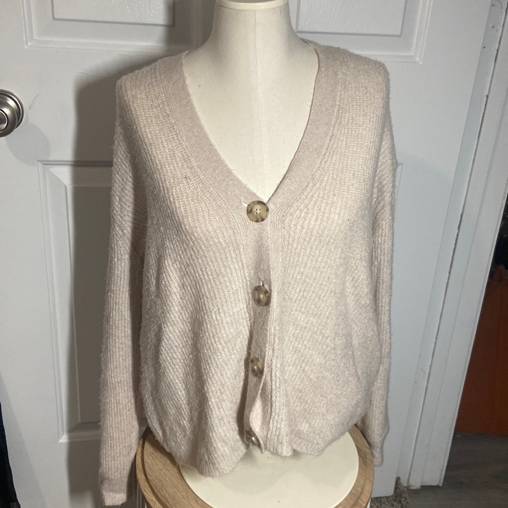 American Eagle Soft Button Cardigan